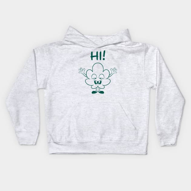 HI Weed Kids Hoodie by RetroRhino